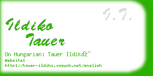 ildiko tauer business card